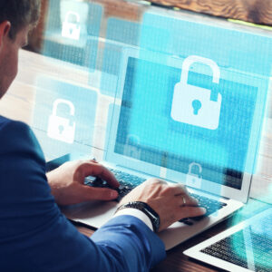 business man creating a systems security plan